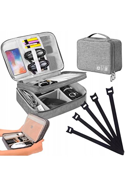 OEM Electronic Accessories Storage Case, Mardil, 28x21x10cm, Gray