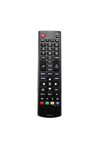OEM Promotional Package: Remote Control for LCD/LED LG AKB73715606, Black + Remote Stand ElectriX, Black