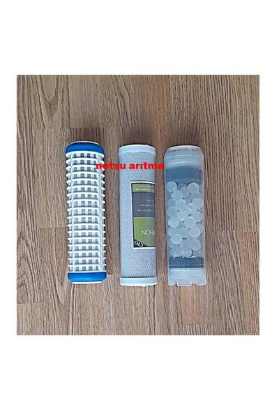 netsu arıtma Daire,Bina Girişi Su Arıtma Yedek Filtresi-Yıkanır-Karbon-Silifo...