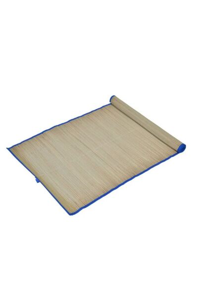 OEM Beach Mat Cream with Blue Border, 180 x 60 cm