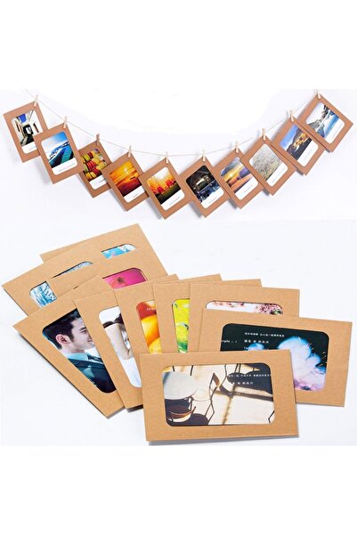OEM Christmas Gift Set with 10 Decorative Photo Frames, Cardboard, Khaki Color for Family