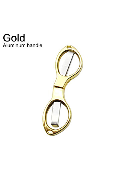 Choice مقص صيد السمك جولد فلايساند، مقص أمان محمول قابل للطي، مقبض مريح من سبائك الزنك، حاد