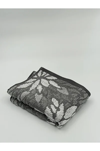 the duke Hand Towel 40 x 72 cm Grey Flower 100 % Luxury Cotton
