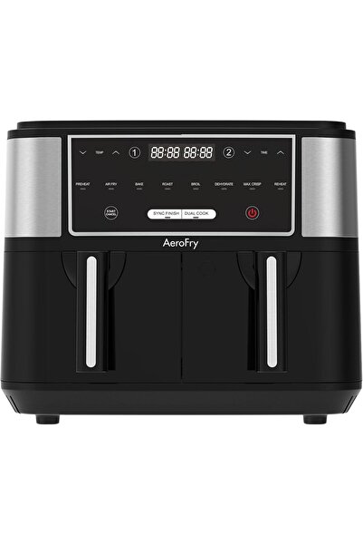 Generic Aerofry 9L Dual-Zone Air Fryer, 2×4.5L Drawers, Sync & Match Cook, 8 Presets, Touchscreen, Non-Stic