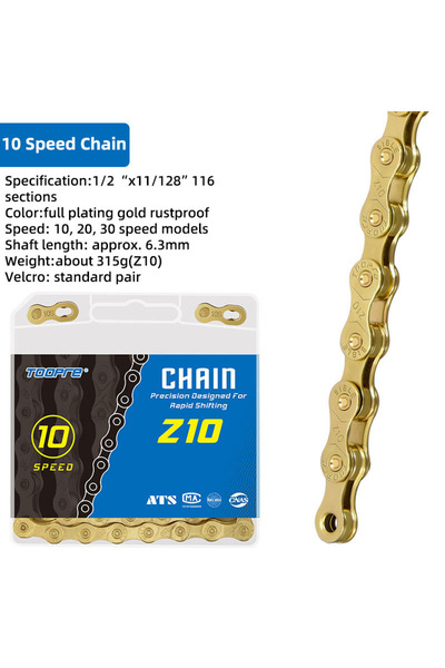 Choice سلسلة دراجة جبلية TOOPRE 10 سرعات 1/ 6/7/8 /9 /10 /11 /12 سلسلة ذهبية ...