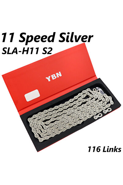 Choice سلسلة دراجة YBN فضية 11 سرعة 10/11/12 سرعة SLA H11-TIG مطلية بالتيتاني...