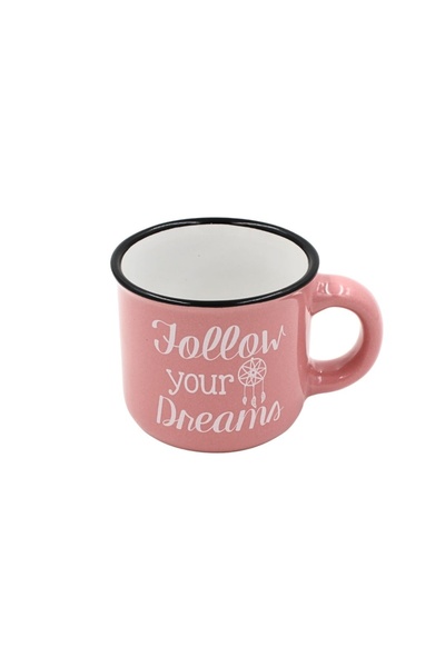 Nekupto Espresso Cup 80 ml, Ceramic, – “Follow Your Dreams”