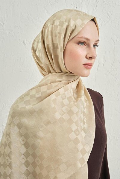 Armine Elegance İpek Pamuk Dama Şal 62