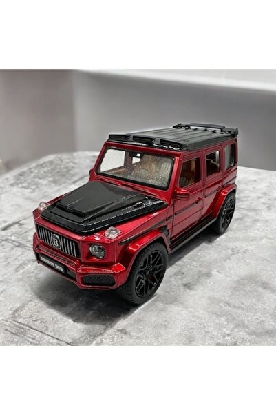 Vision XXI Model metalic Mercedes-Benz Clasa G tunat de Brabus, scară 1:24, roșu, lumini și sunete