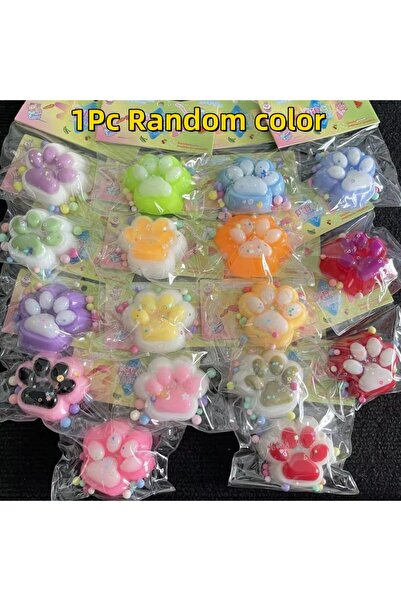 Choice قطعة واحدة من مخالب القطط الإسفنجية بألوان عشوائية، لعبة ضغط للأطفال لتخفيف التوتر مع ديكور