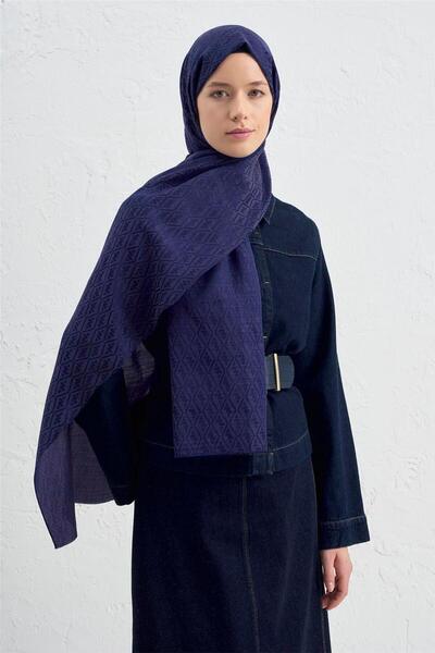 Armine Elegance Silk Cotton Monogram Shawl 02