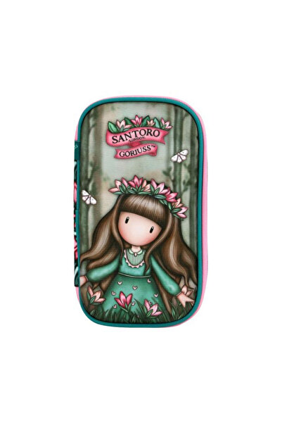 Santoro حقيبة أقلام رصاص بيضاوية الشكل من Gorjuss Woodland Wildflower 1046GJ24