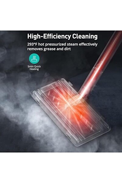 Generic High-Temperature Household Steam Cleaner 1.6L, 50-Min Runtime for Kitchen, Floors, Glass, Carpets