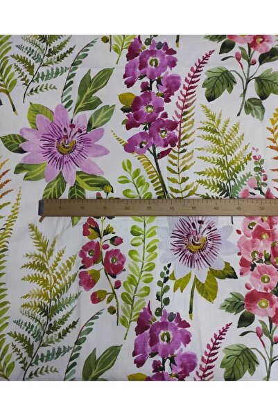 Evcimenhome YENİ ÜRÜN Pamuklu Keten Parça Kumaş. 170cmX170cm fl