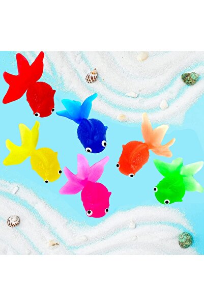 Choice 10 قطع من ألعاب الحيوانات البحرية بألوان عشوائية، ألعاب أسماك ذهبية عا...