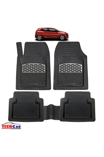 TEAMCAR Συμβατά πατάκια αυτοκινήτου Renault Clio V τύπου Tray (2019+) - Hatch...