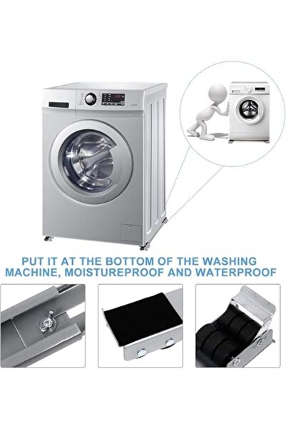 Generic NEW Washing Machine Stand with Wheels Adjustable Roller Base Mobile Roller Refrigerator Base Moving