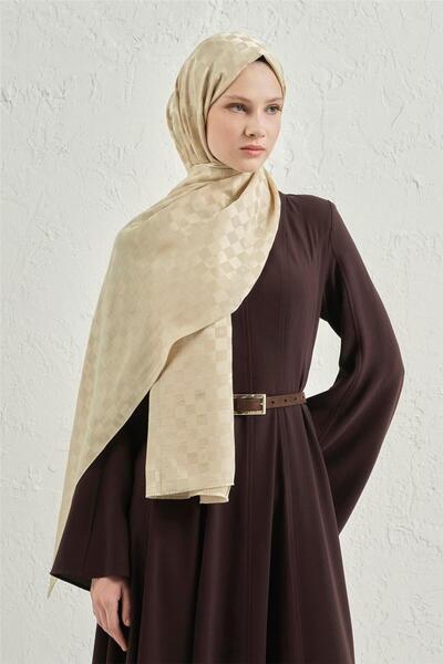 Armine Elegance Silk Cotton Checkerboard Shawl 62