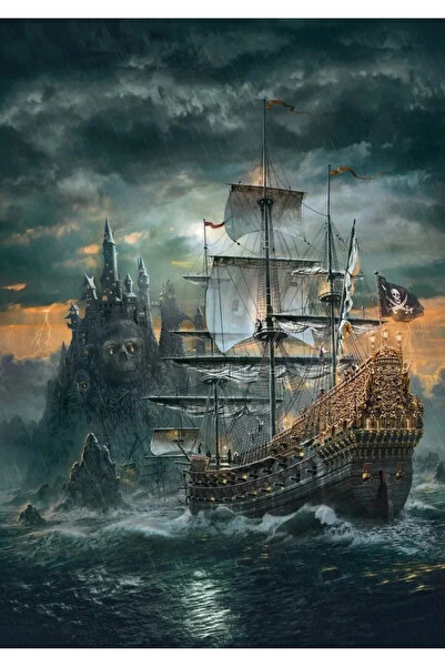 Choice سفينة القراصنة 75 × 50 سم للبالغين 1000 قطعة من ورق أحجية الصور المقطو...