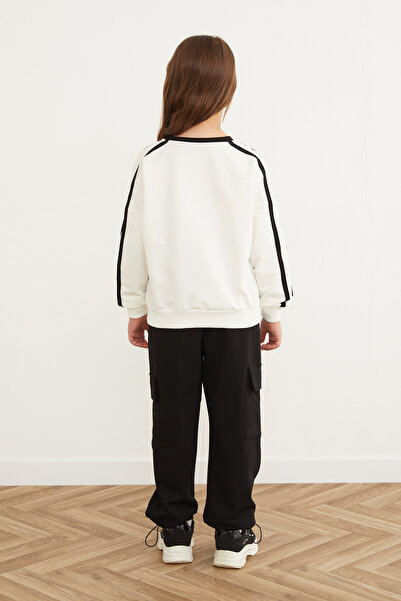 Fulla Moda Smile Printed Girl's Suit with Stopper Legs