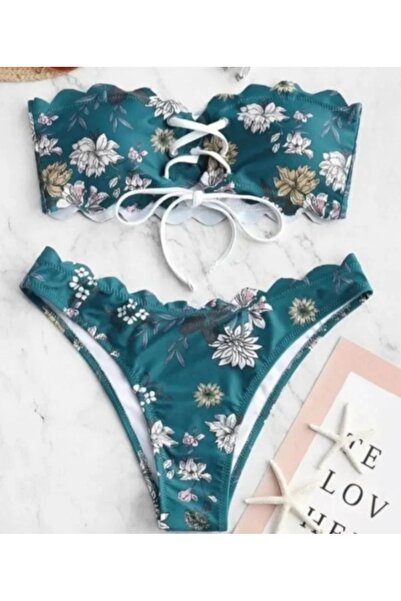 SH çiçekli kadın bikini takımı
