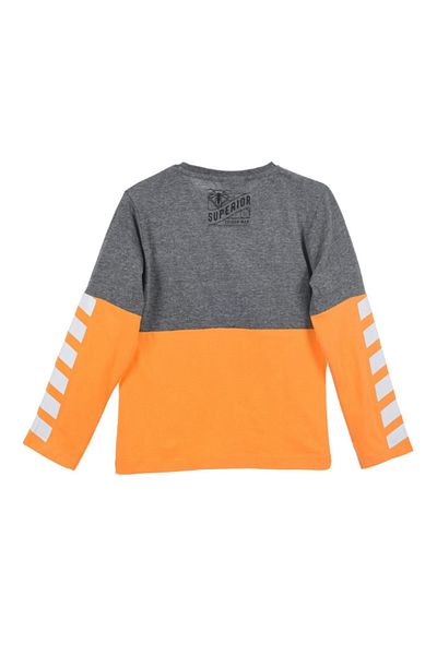 SPIDERMAN Long sleeve T-shirt, 100% cotton, orange, 8 years, 128 cm, Amazing,