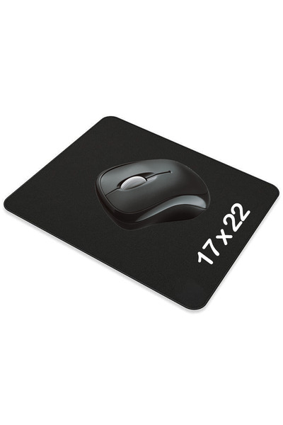 Ganjem Mouse Pad Black 17X22 cm Mouse Keyboard Mat Desk Mat Home Office Use Computer Laptop Mausepad