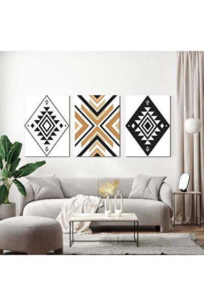 Emoda home Trove ديكور جداري من قماش الأزتك من إيمودا - فن تجريدي هندسي باللو...