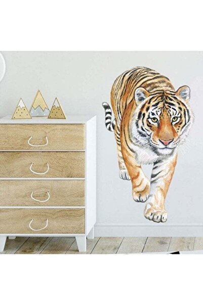 Emoda home Trove ديكور جداري ثلاثي الأبعاد على شكل نمر، ملصقات حيوانات واقعية...