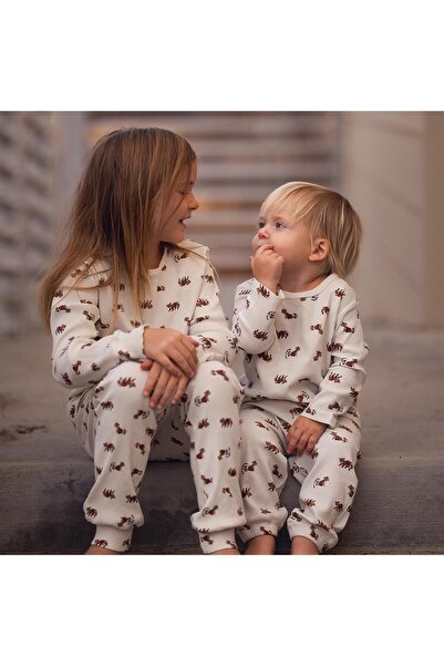 Antebies Raccoon Long Sleeve Pajama Set