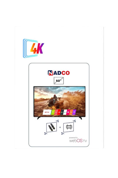 Nadco 50 Inch -TV Flat Smart - WebOS - 4K Ultra HD - NC-50T4K