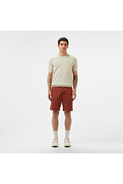 Lacoste Erkek Slim Fit Kahverengi Bermuda Şort