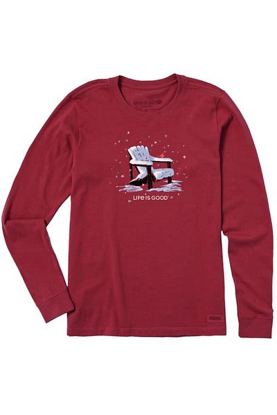 CRUSHER Women's slim long-sleeved red T-shirt with XXL seat