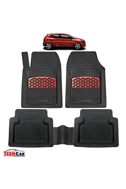 TEAMCAR Covorașe auto compatibile cu Renault Clio V (2019+) - Hatchback Roșu