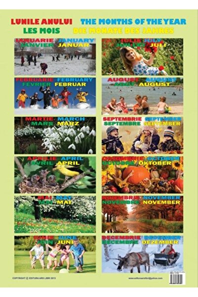 Editura Ars Libri Plansa Lunile anului