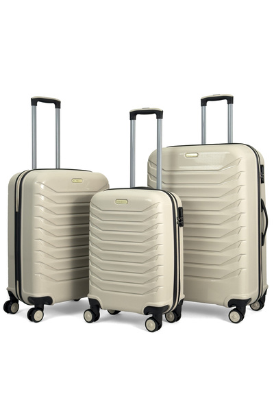 Reymond Luggage Lora PP (Polipropilen) Kırılmaz Valiz, 3'lü Set