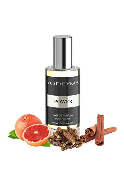 Yodeyma Power Eau de Parfum for Men, Grapefruit, Cinnamon, and Patchouli, 15ml