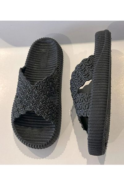 GEZER Thick Sole with Straw Appearance, Non-Slip Wet Floor Home and Street Slippers