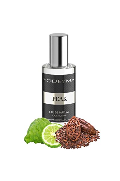 Yodeyma Peak Mini Eau de Parfum for Men, Bergamot, Leather and Cocoa, 15ml