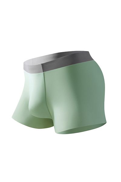 Generic Men's Underwear Seamless Ice Silk Breathable Quick Dry High Elastic U Shaped Convex Boxer Brief