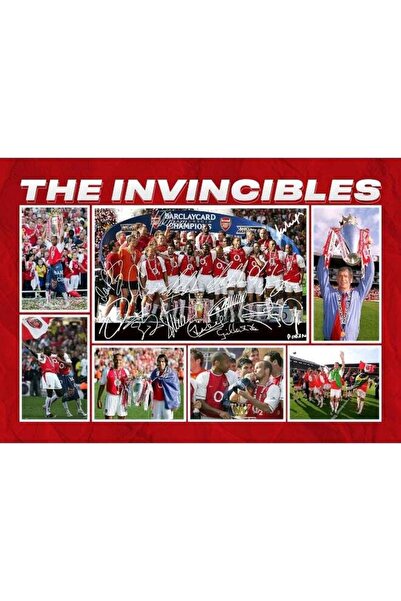 Emoda home Trove صورة مطبوعة متعددة التوقيعات بحجم A4 للاعب فريق Invincibles ...