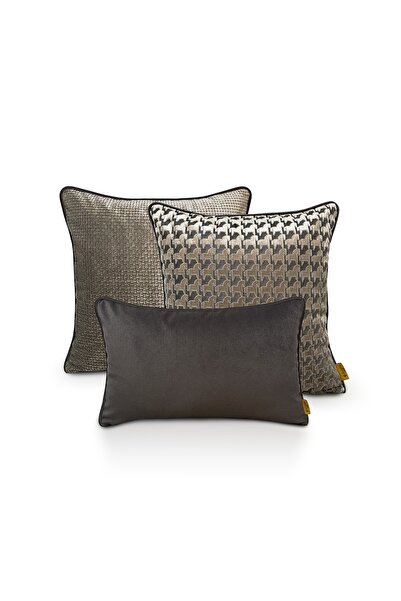 Lidoma Home "CHEVA" KIRLENT KILIFI SETİ / GRİ