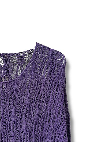 SUMEF Γυναικεία πλεκτά Mercerized διάτρητη μπλούζα με τσέπη Casual Μοντέλο 38-52 Ταιριάζει σε μέγεθος