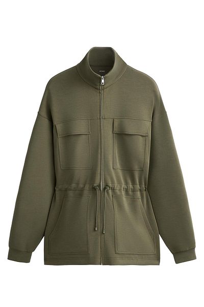 Oysho Long jacket with modal and pockets