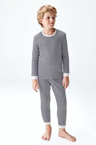 Brix Set pijama pentru baieti culoare bleumarin