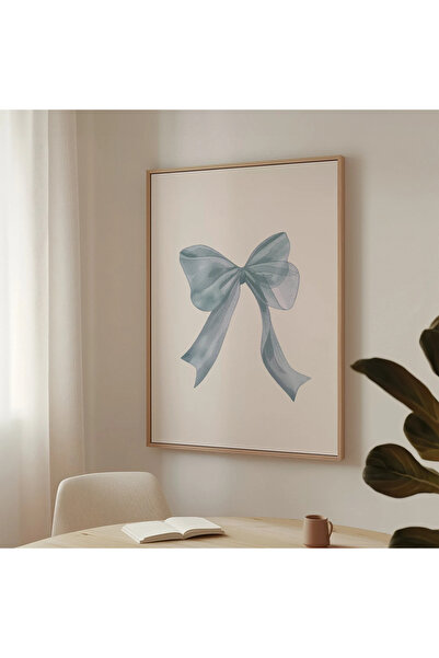 512 STORE Estetik Modern Duvar Dekor Pinterest Blue Kurdele Çerçevesiz Poster...