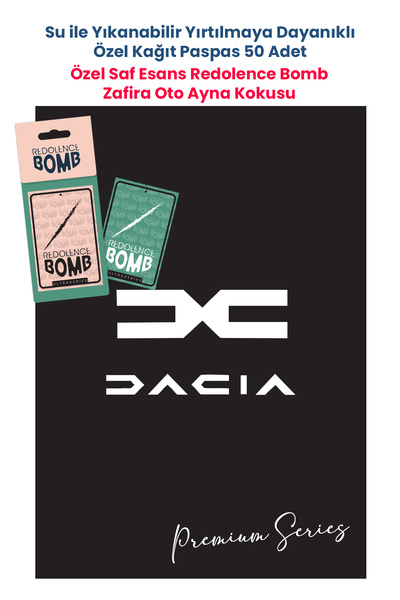 BALKAN AMBALAJ Suya Dayanıklı Dacia Oto Paspas Kağıdı Siyah 50 Adet - 35x50cm...