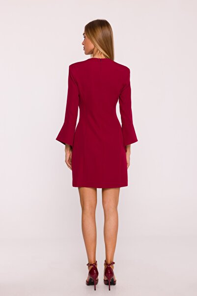 Made of Emotion Mini dress with wide cuffs and V-neckline