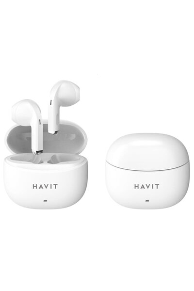 Havit Bluetooth TWS headphones with microphone, Type-C TW 941, white
