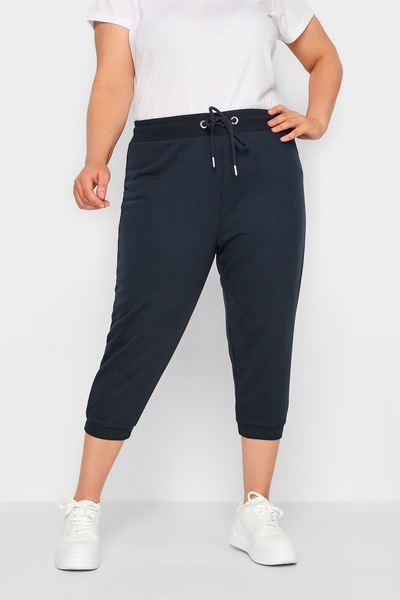 Stil Diva Plus Size Tight Leg Jogger Pants with Elastic Waist and Legs 144834